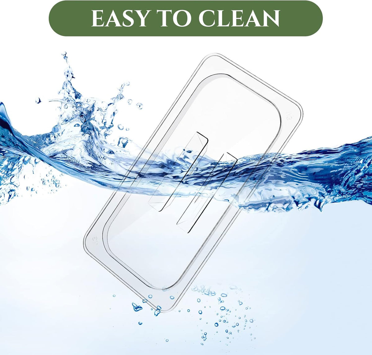 24 Pieces 1/3 Size Food Pan Lids Polycarbonate Universal Pan Lid
