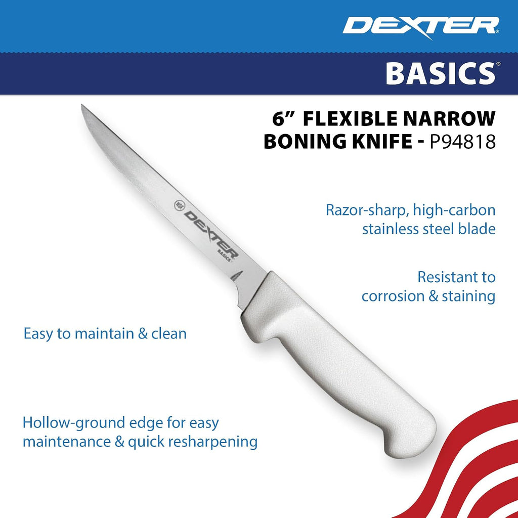 Russell P94818 Basics 6" Narrow Flexible Boning Knife, NSF