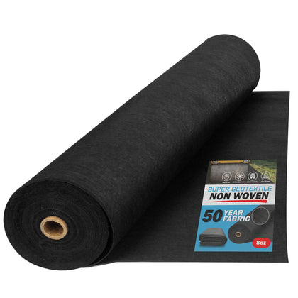 4, 6, 8 oz Non Woven Fabric for Landscaping, French Drains, Underlayment, Erosion Control, Construction Projects - 8