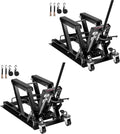 1500 LBS Hydraulic Motorcycle Lift Jack, Heavy-Duty Steel ATV Lift Stand with Wheels & Handle, for Motorcycles, Dirt