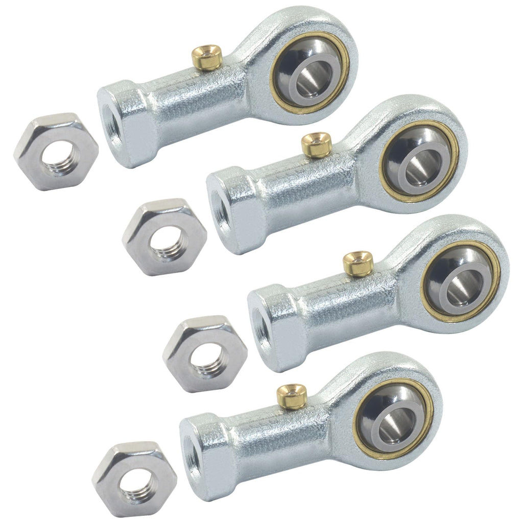 Moicstiy 4pcs, 3/16" Bore, #10-32 RH Thread, PHSB3 Rod End Bearing