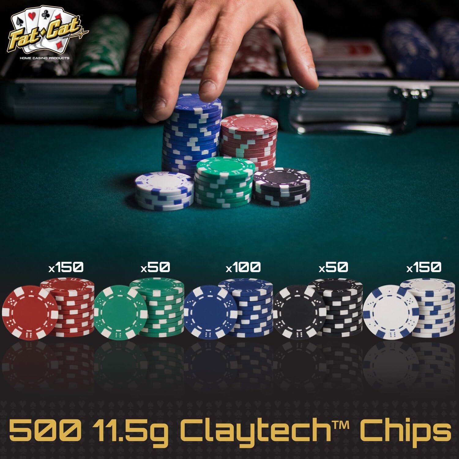 500Ct Texas Hold'em Poker Chip Set