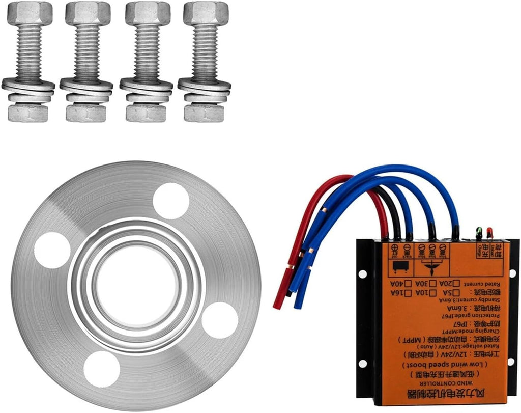MPPT 12V 400W Vertical Axis Wind Turbine Generator Kit MPPT Controller | Converts wind energy into electrical power