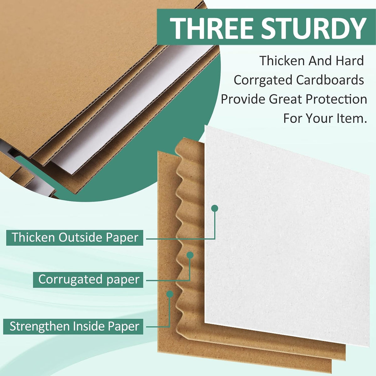 30 Pack Small Shipping Boxes Assorted Sizes, White Corrugated Box Mailers, 9x6x4 & 10x7x5 & 11x6x6 10 PCS Each Small
