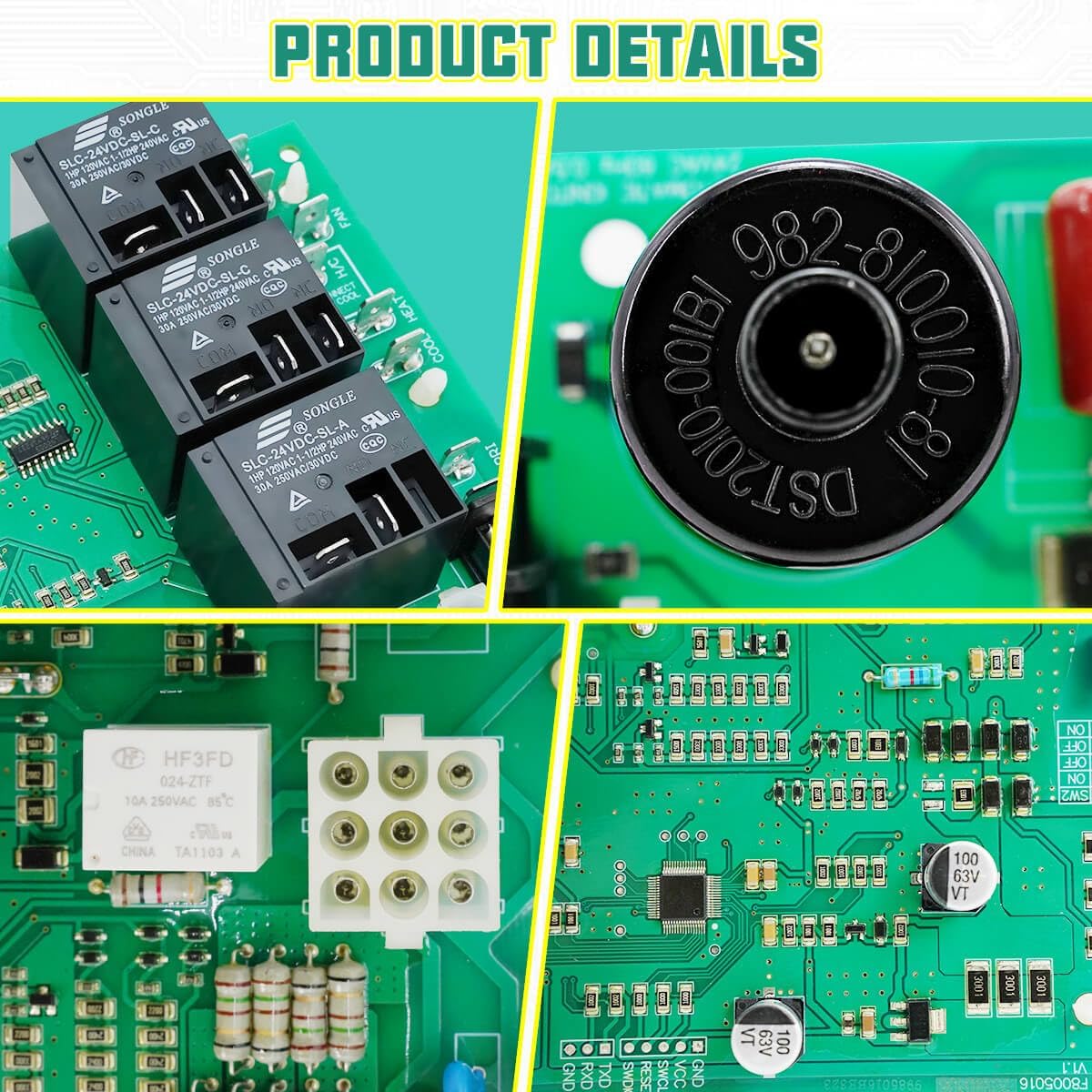 62-24140-04 Furnace Control Board Compatible with Rheem Replace 62-24140-02