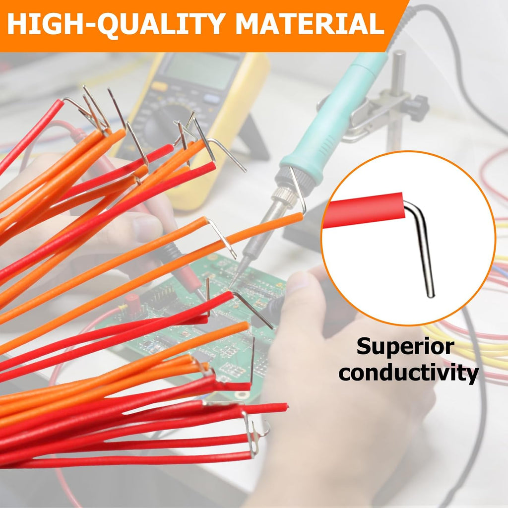 840 Pcs Breadboard Jumper Wires Kit, 14 Vaules 2-125mm Solderless Flexible Connecting Cables, Breadboard Connecting Line Cables, Pre-Stripped & Pre-Formed Right Angles, for Arduino, PCB Circuit Boards