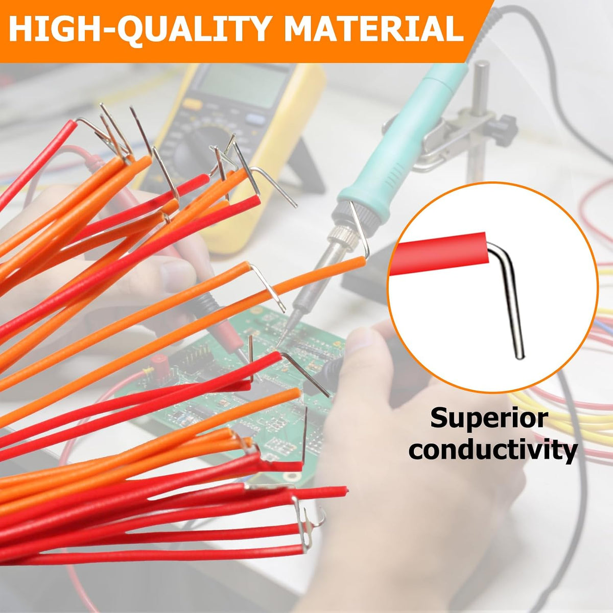 840 Pcs Breadboard Jumper Wires Kit, 14 Vaules 2-125mm Solderless Flexible Connecting Cables, Breadboard Connecting Line Cables, Pre-Stripped & Pre-Formed Right Angles, for Arduino, PCB Circuit Boards