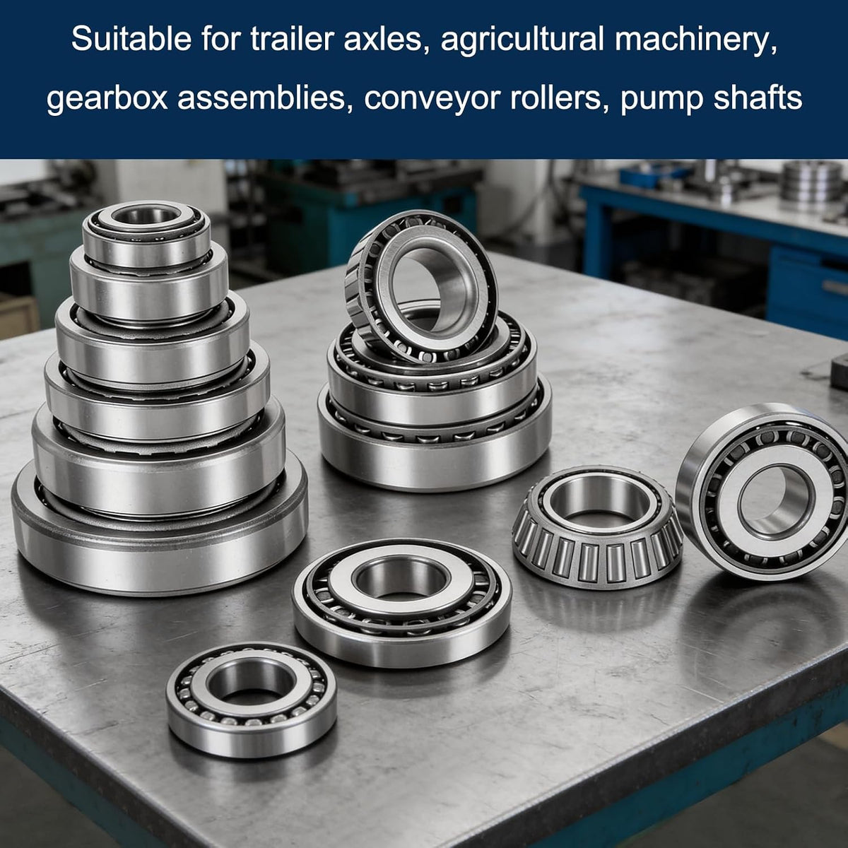 uxcell 25580/25520 Tapered Roller Bearing Cone and Cup Set, 1.75" Bore