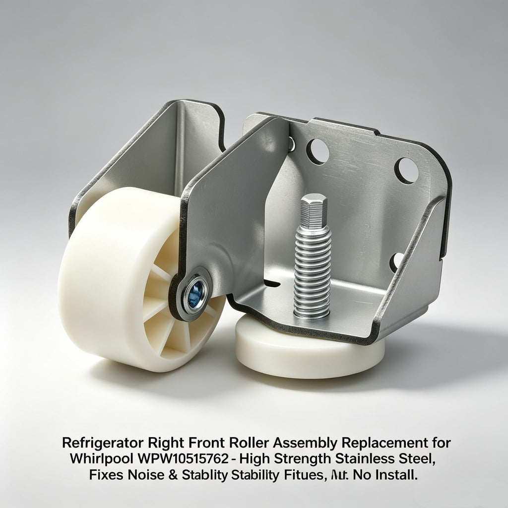 WPW10515762 Refrigerator Right Front Roller Assembly Replacement for Whirlpool