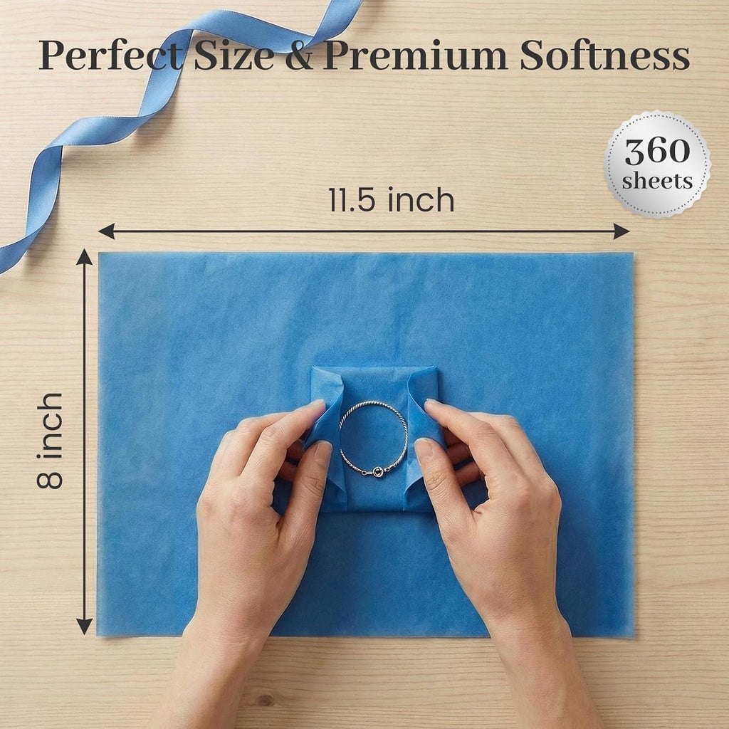 360 Sheets Tissue Paper, 20 Colors, 11.5 X 8 inch