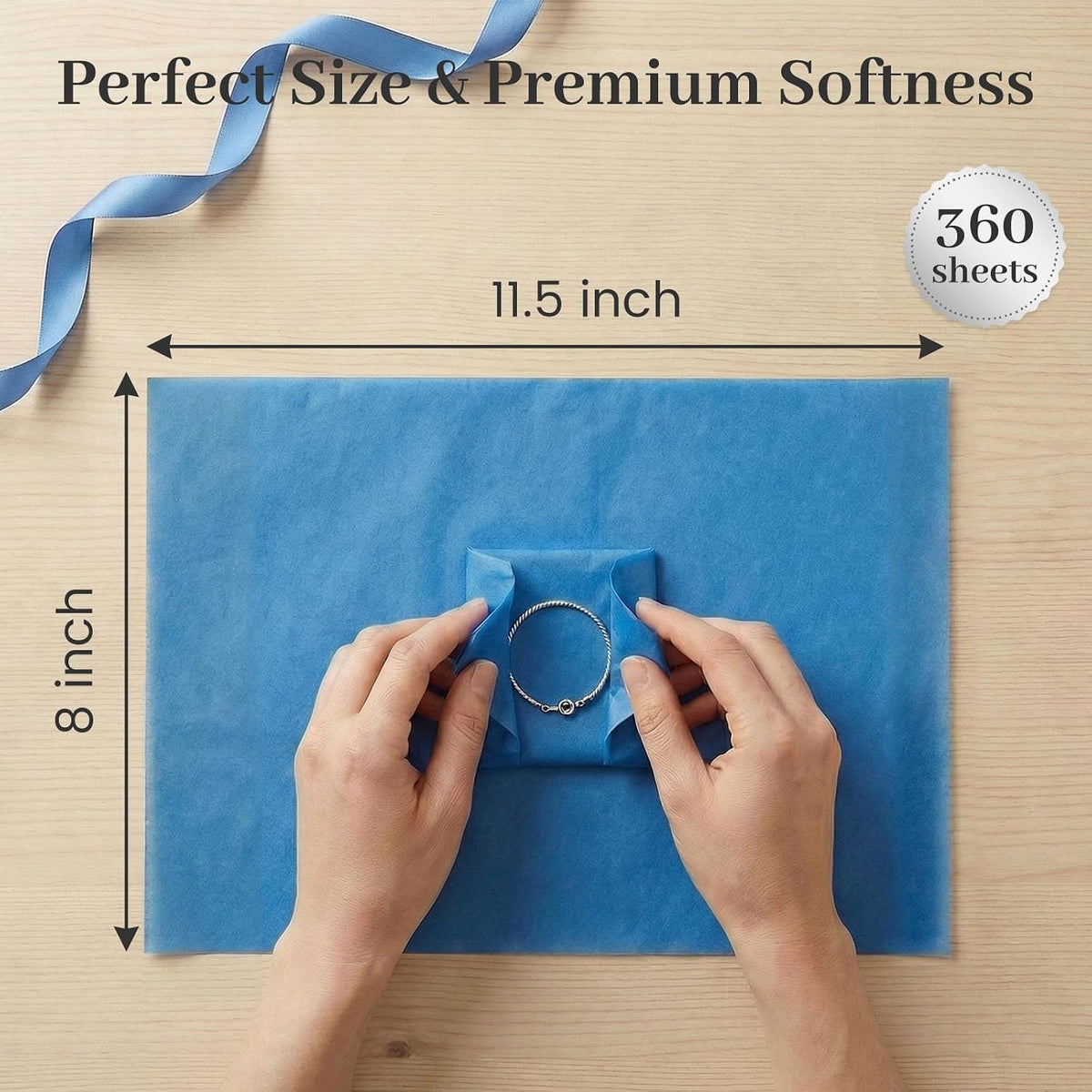 360 Sheets Tissue Paper, 20 Colors, 11.5 X 8 inch