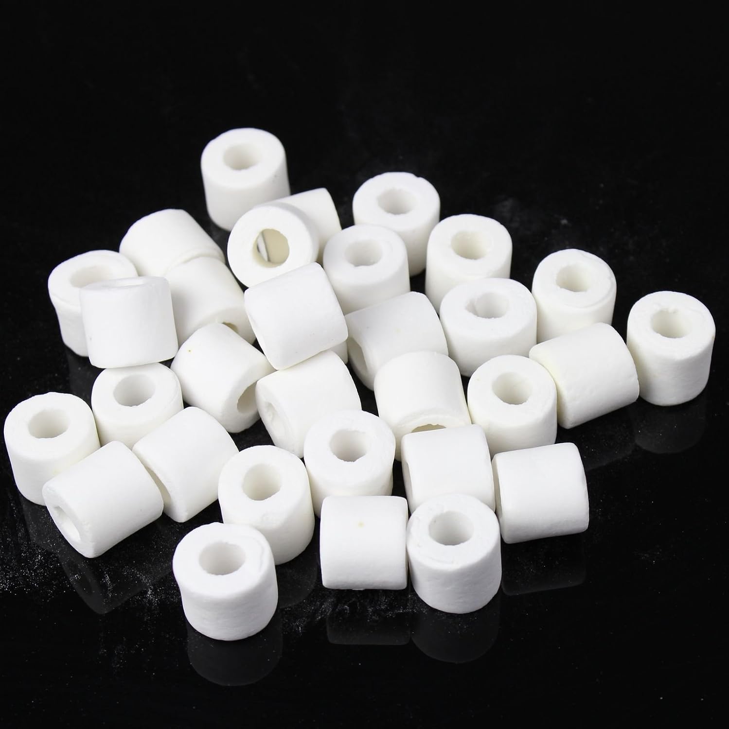 Bio Ceramic Rings 6 lbs Aquarium Sump Filter Media Fish Tank Koi Pond Canister Filter Media in 6 Free Mesh Bags