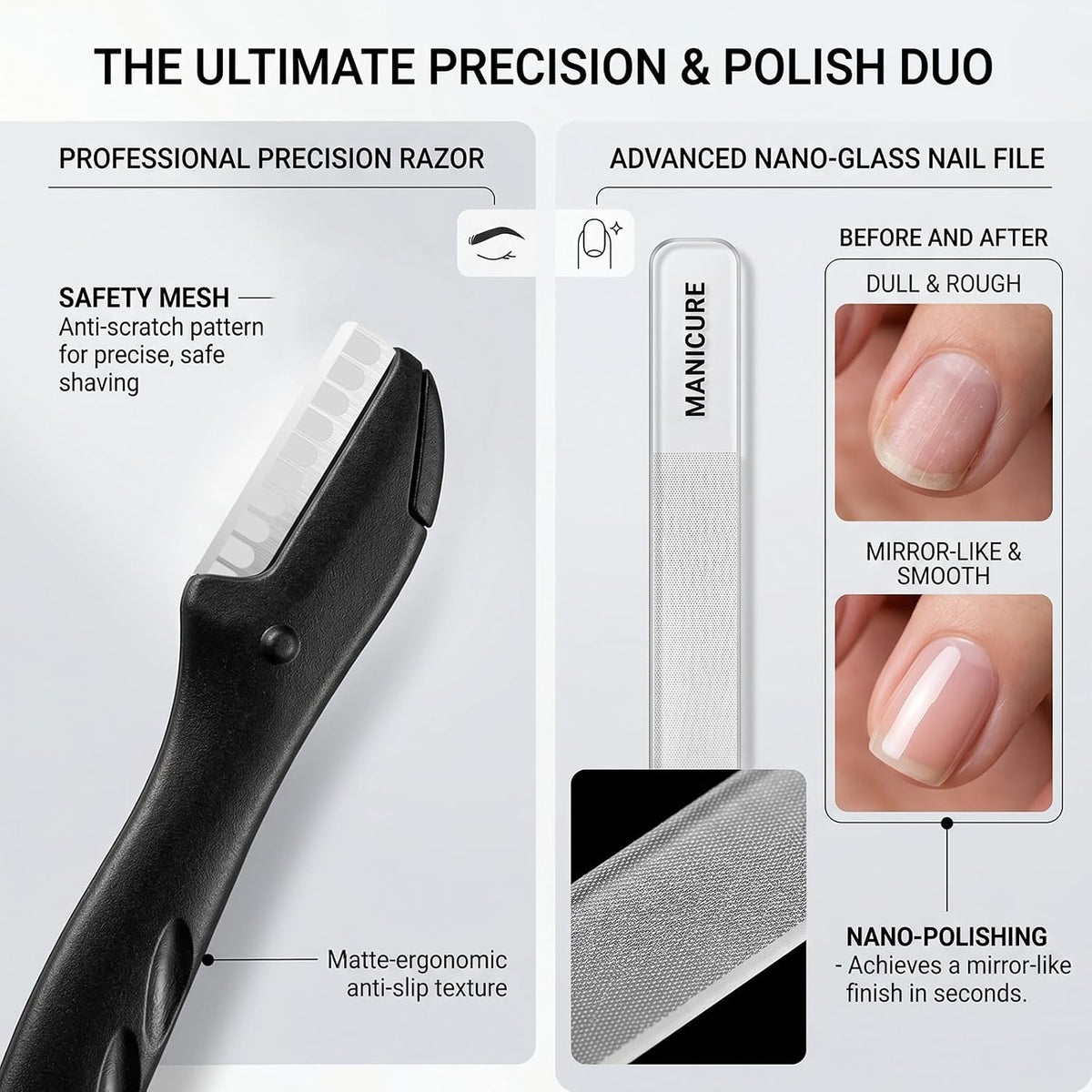 Manicure Kit Professional Nail Clipper Set-18 Pieces, Black