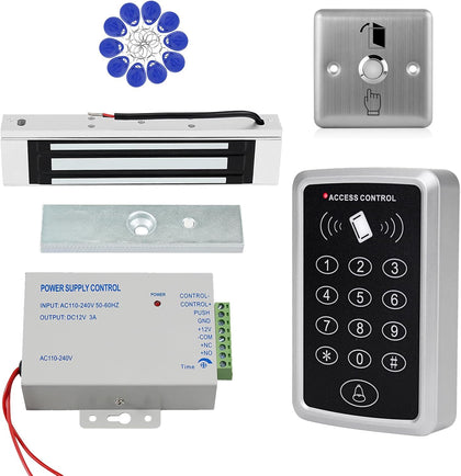 Security Access Control System kit Card Swipe, keypad Door Lock, 1000 User Capacity, smart Door Opener, 180kg /350LBs