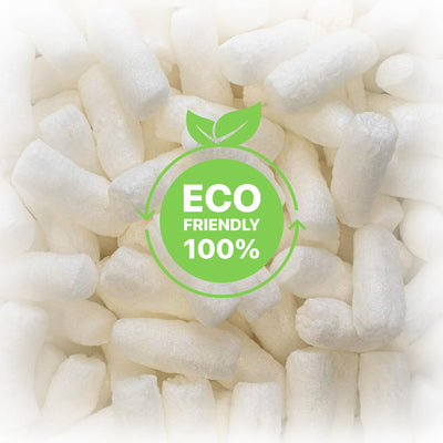 0.6 cubic ft Packing Peanuts Biodegradable Popcorn for Moving, Shipping, Packaging 100% RECYCLEABLE (0.6 cubic ft)