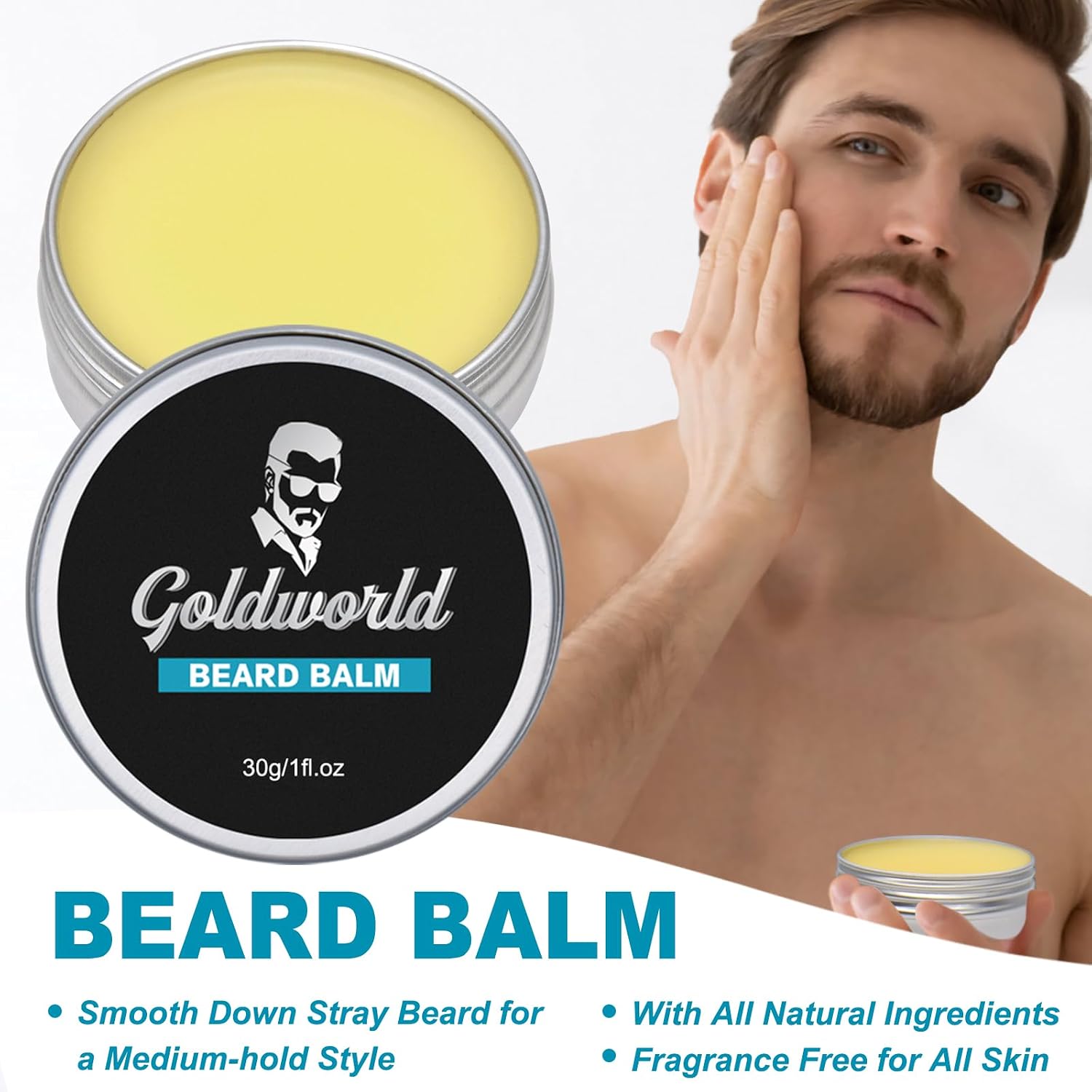 Beard Kit,Beard Grooming Kit w/Beard Wash/Shampoo,2 Packs Beard Oil,Beard Balm,Beard Wash,Brush,Comb,Scissor,Storage