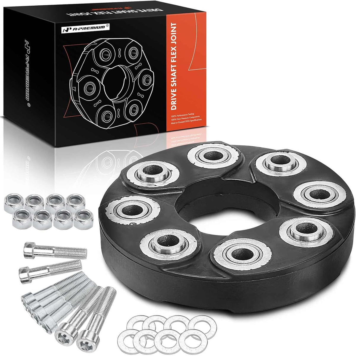 A-Premium Drive Shaft Coupler Flex Joint Propshaft Coupling with Accessory