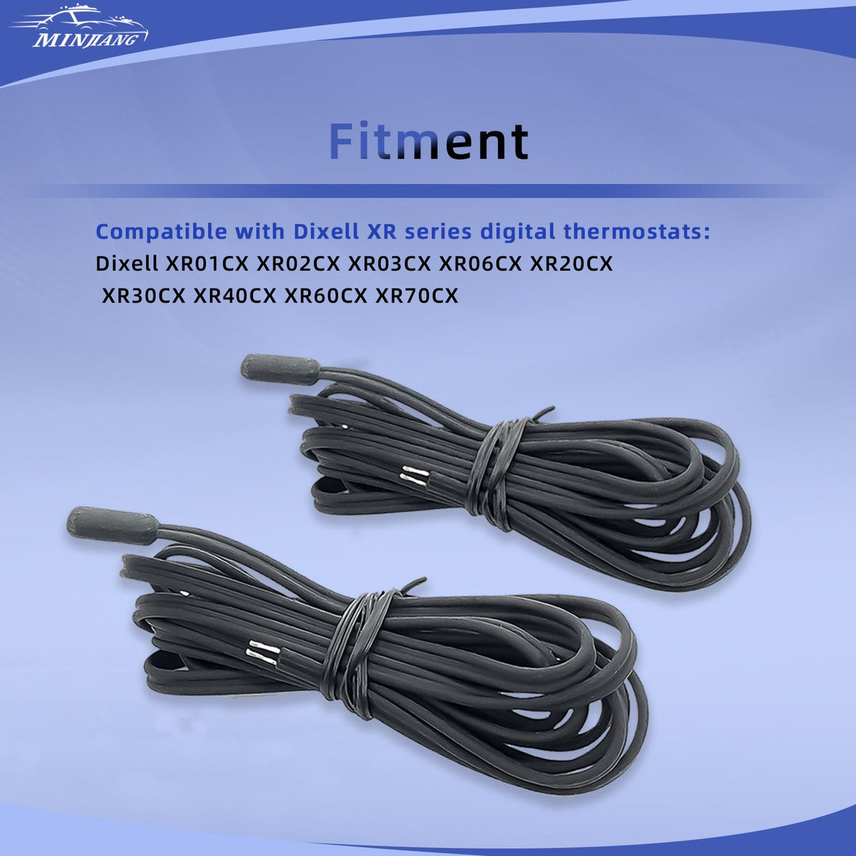 2PCS NTC Temperature Sensor Probe Fit for Dixell XR Series Controllers