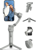 Gimbal Stabilizer for Smartphones, 3-Axis Phone Gimbal, Intelligent Gimbals with Face/Object Tracking, Portable and