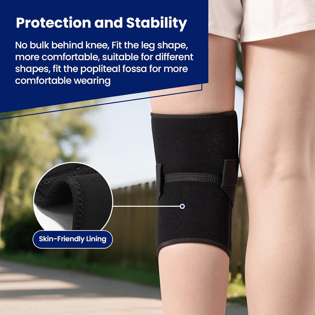 Knee Brace for Knee Pain, Meniscus Tear, ACL, Adjustable Knee Support with Side Spring Stabilizers for Meniscus Tear