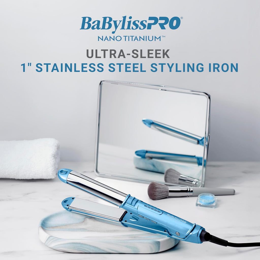 Ultra Sleek Styling Iron, 3-in-1 Flat Iron, Curler, Waver, 1" | multi-use hair iron and curler with titanium plates
