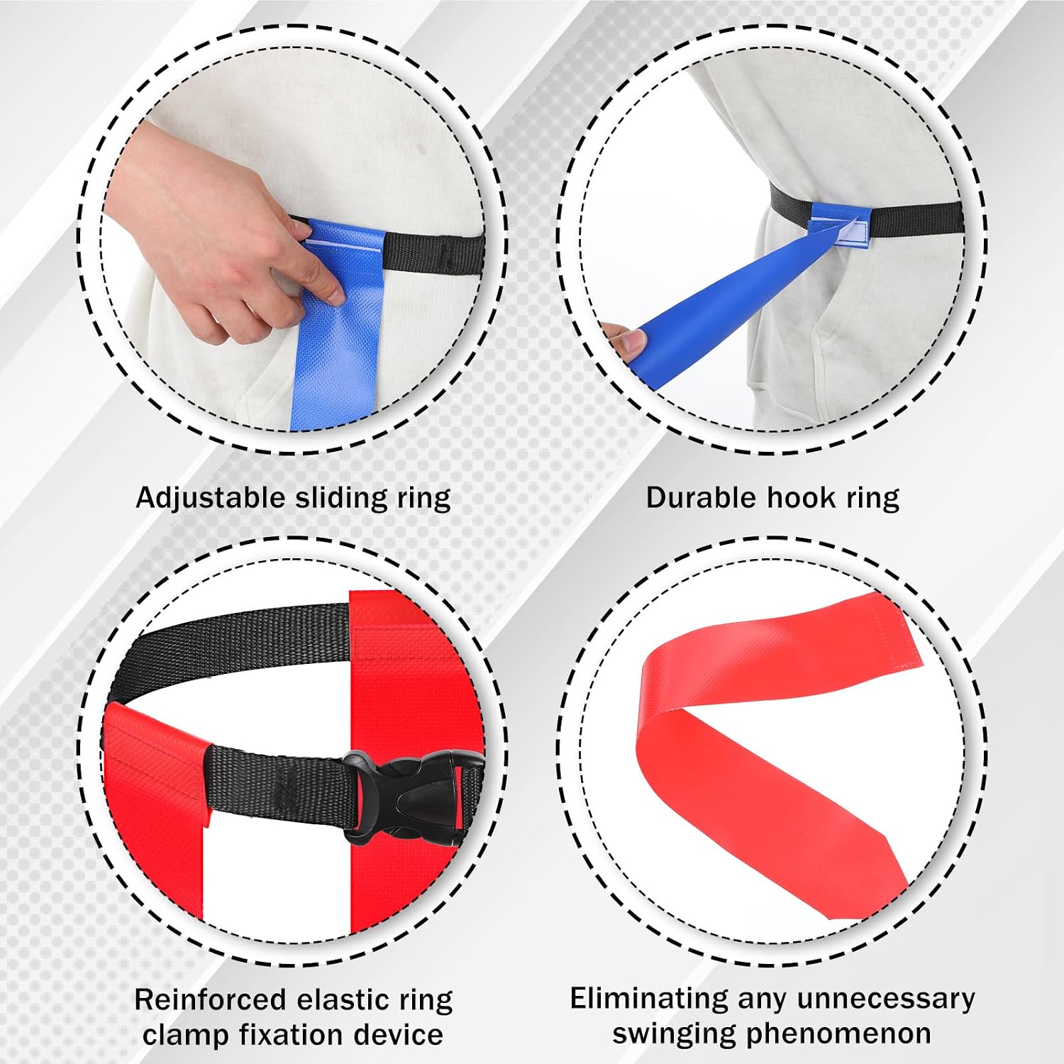 Flag Football Belts, 14 Player Adjustable Flag Football Belts with 42 Flags for Adults Youth Sports Training Competition