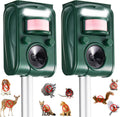 Adjustable-Mode Solar Ultrasonic Animal Repellent, Squirrel Deer Cat Raccoon Repellent Device, Outdoor Waterproof