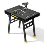 Portable Work Table, 1650lbs Capacity, Folding Work Bench, Yellow