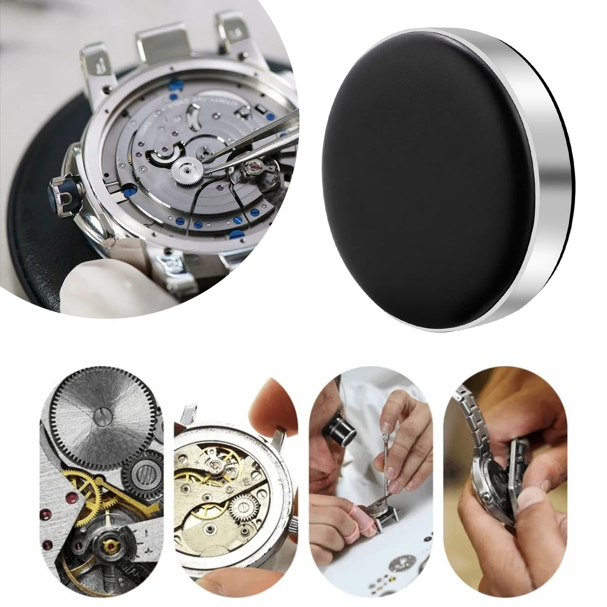 Watch Case Cushion Pad Holder Movement Changing Battery Repair Tool