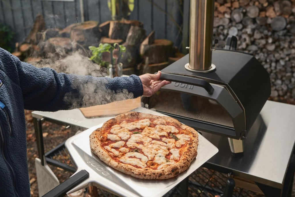 Karu 2 Pro Multi-Fuel Pizza Oven - Wood and Gas Outdoor Pizza Oven with Pizza Stone & Integrated Thermometer, Pizza