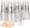 Epoxy Resin Mixing Cups 50Pcs 8oz with Sticks Paint Pigment Measuring
