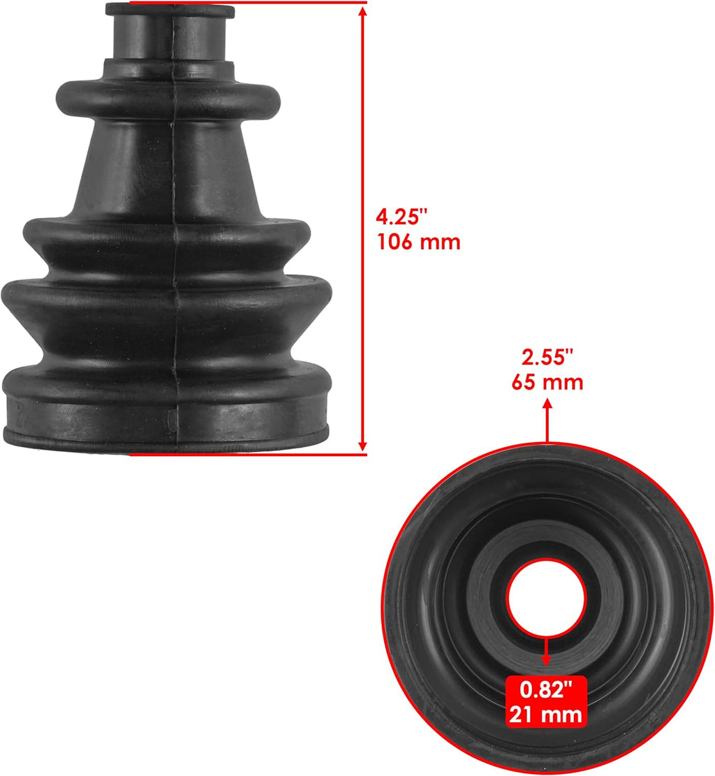 Caltric 2 Front Right Left Axle CV Boot Kit Compatible with Polaris Ranger XP 900 Eps 2013 2014-2019