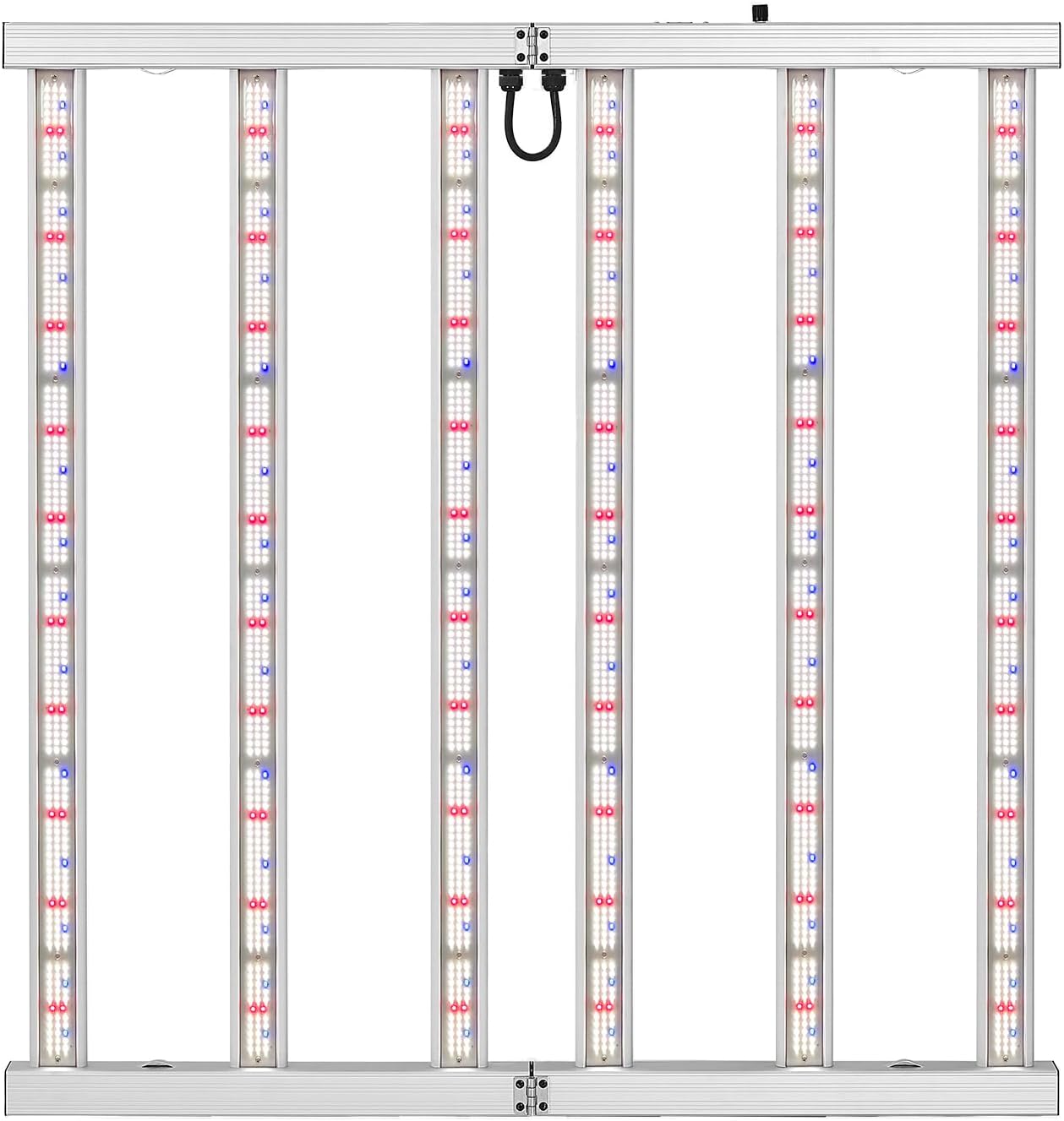 600W LED Grow Lights for Indoor Plants Full Spectrum, Foldable Growing Lamp, 4x4ft Coverage, 6 Bar Diodes Dimmable