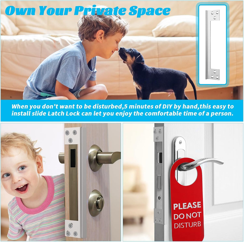2 Pcs Door Latch Guard Plate 7 Inch Outswing Angle Latch Protector Shield L Shaped Security Reinforcement Striker
