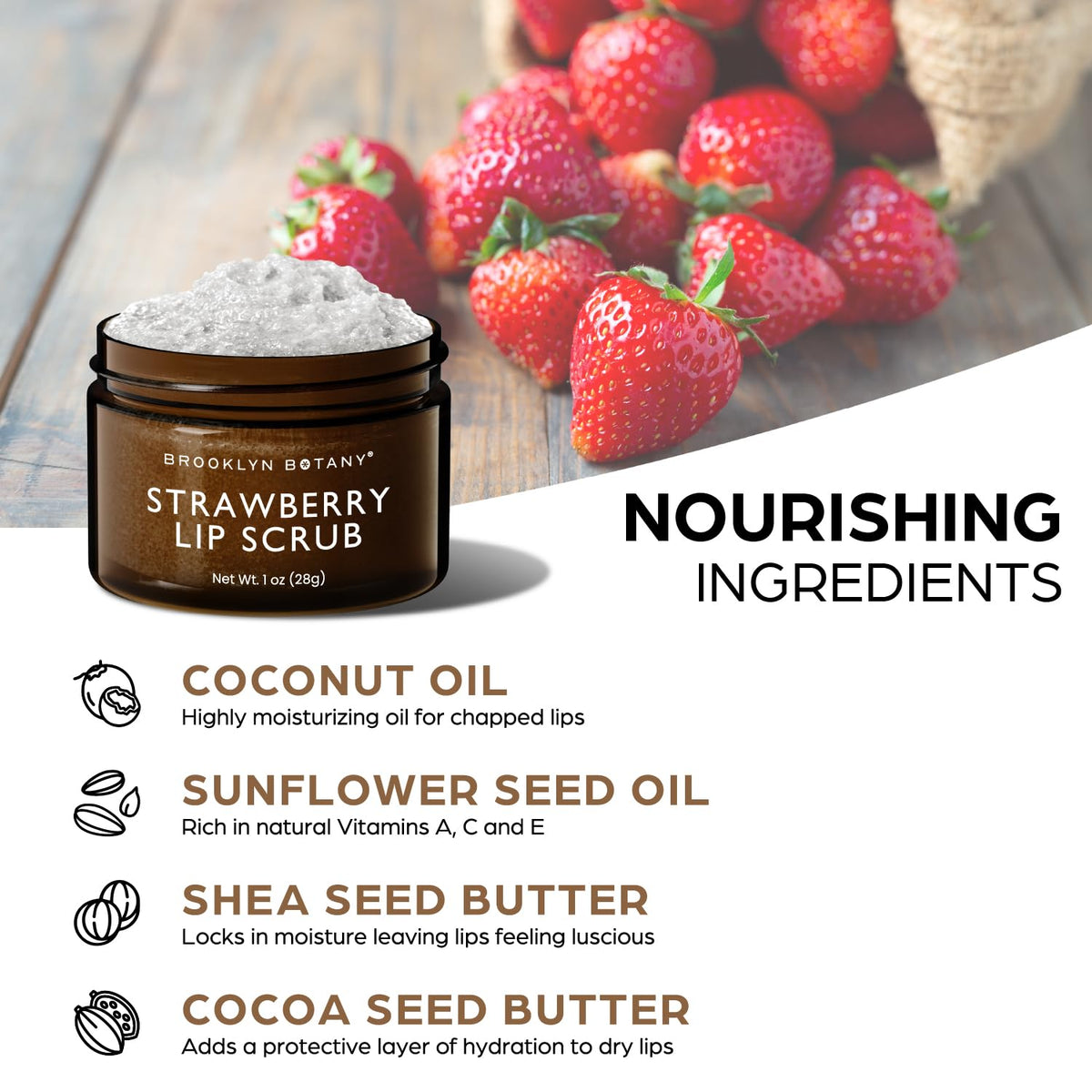 Strawberry Lip Scrub - 1 oz