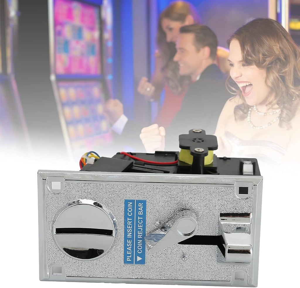 Smart Coin Acceptor, CPU Multi Coins Acceptor Selector Comparable Roll Down Coin Mech Electronic Roll Down Coins