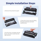 DR420 Drum Unit Replacement for Brother DR-420, 2 Pack, NOT Toner
