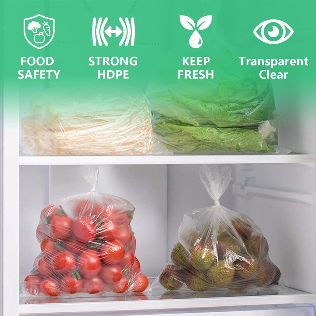 Clear Plastic Produce Bag Food Storage bag (12 x 20, 1 Roll)
