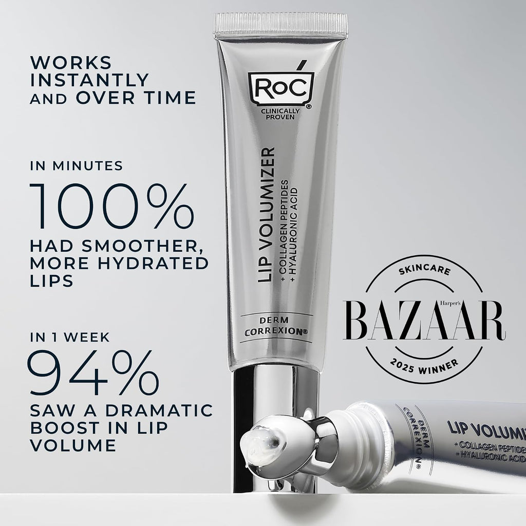 Derm Correxion Lip Volumizer, Hyaluronic Acid Lip Plumper Serum 0.34oz