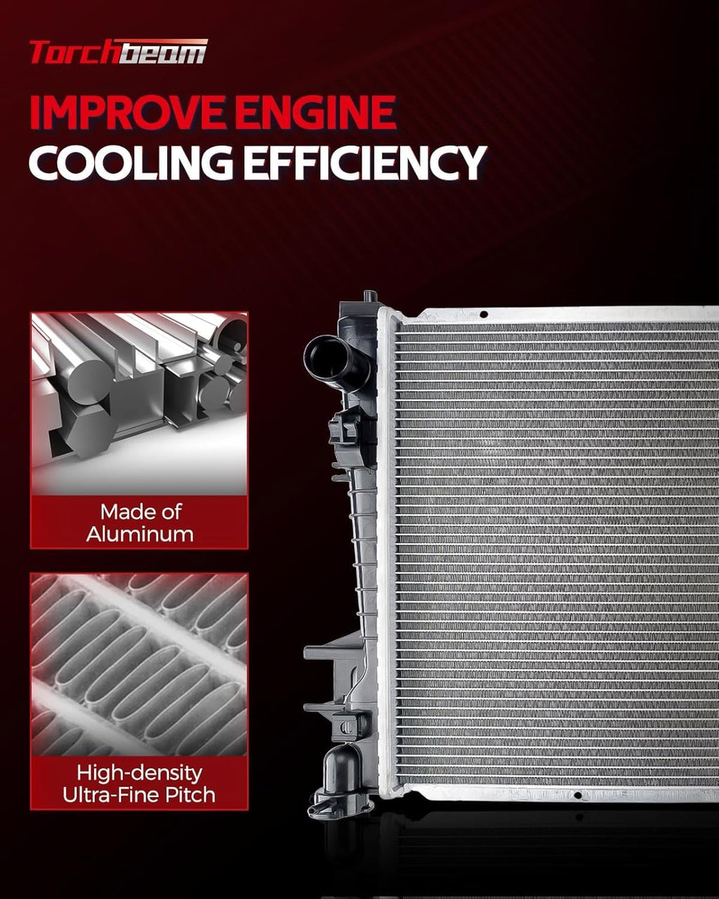 Torchbeam CU13333 Radiators Fit for Elantra, Soul, Forte (ONLY Automatic)