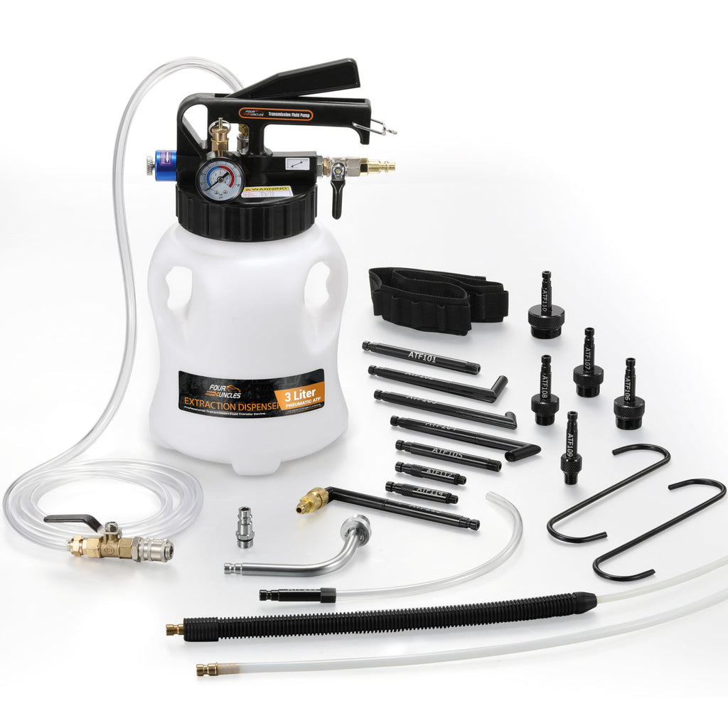 FOUR UNCLES 3L Pneumatic Transmission Fluid Pump with ATF Adapters