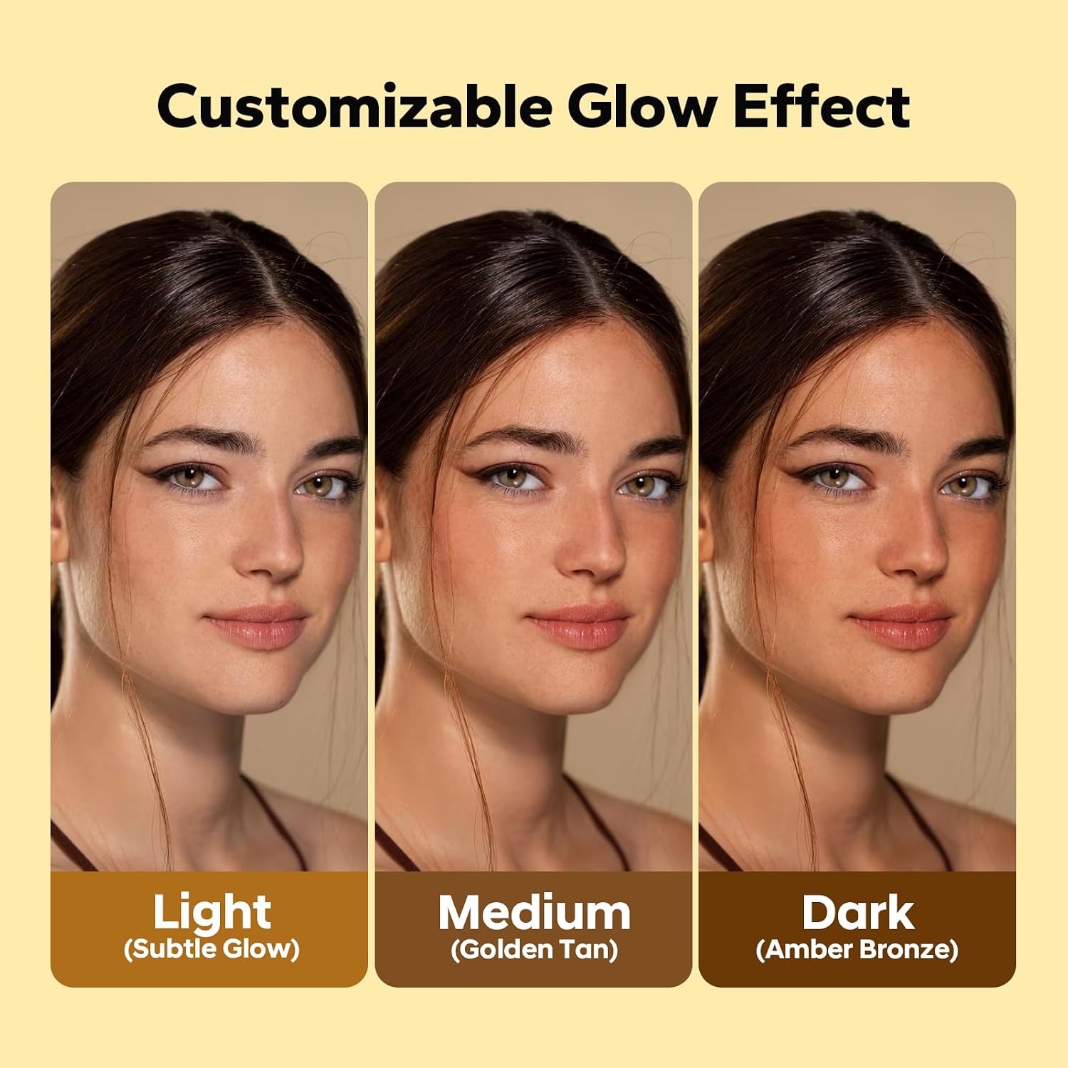 Facial Self Tanning Drops (1 Fl Oz), Tanning Drops for Face & Body, Gradual Bronzing Effect, Lightweight Tanner for