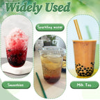 25 Set 16oz Plastic Cups with Flat Lids and Straws,Disposable Plastic Iced Coffee Cup,Disposable Clear Drinking Cups