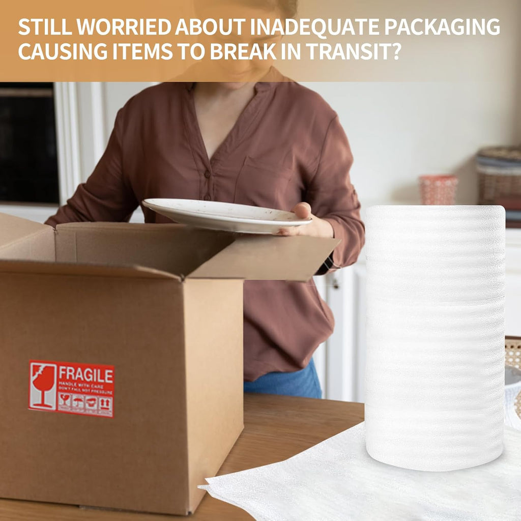15 "Wide X 160'Length Packing Foam Rolls,Large Foam Wrap Rolls. | Rolls, Moving, Shipping, Glasses, China, Dishes
