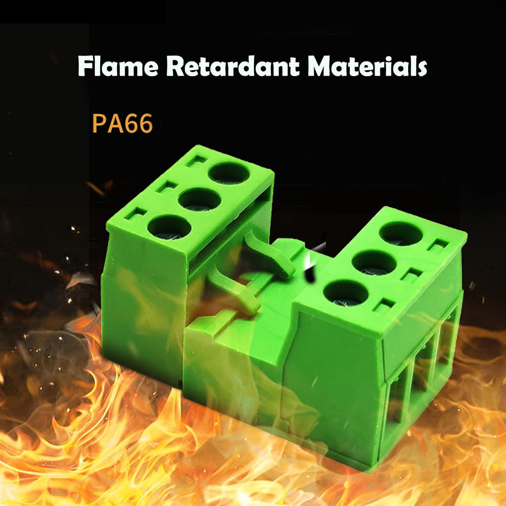 10 Sets 2-Pin 5.08mm Pitch Green IDC Push-In PCB Mount Plastic Terminal Block Connector