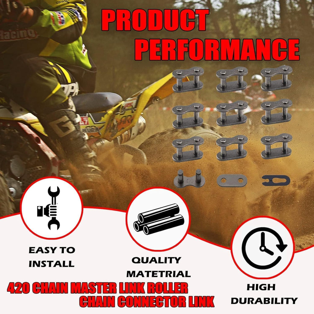 #420 Chain Master Link Roller Steel Alloy Roller Chain