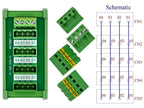 Slim DIN Rail Mount 10A/300V Pluggable Screw Terminal Block Distribution Module (5x4 Position)