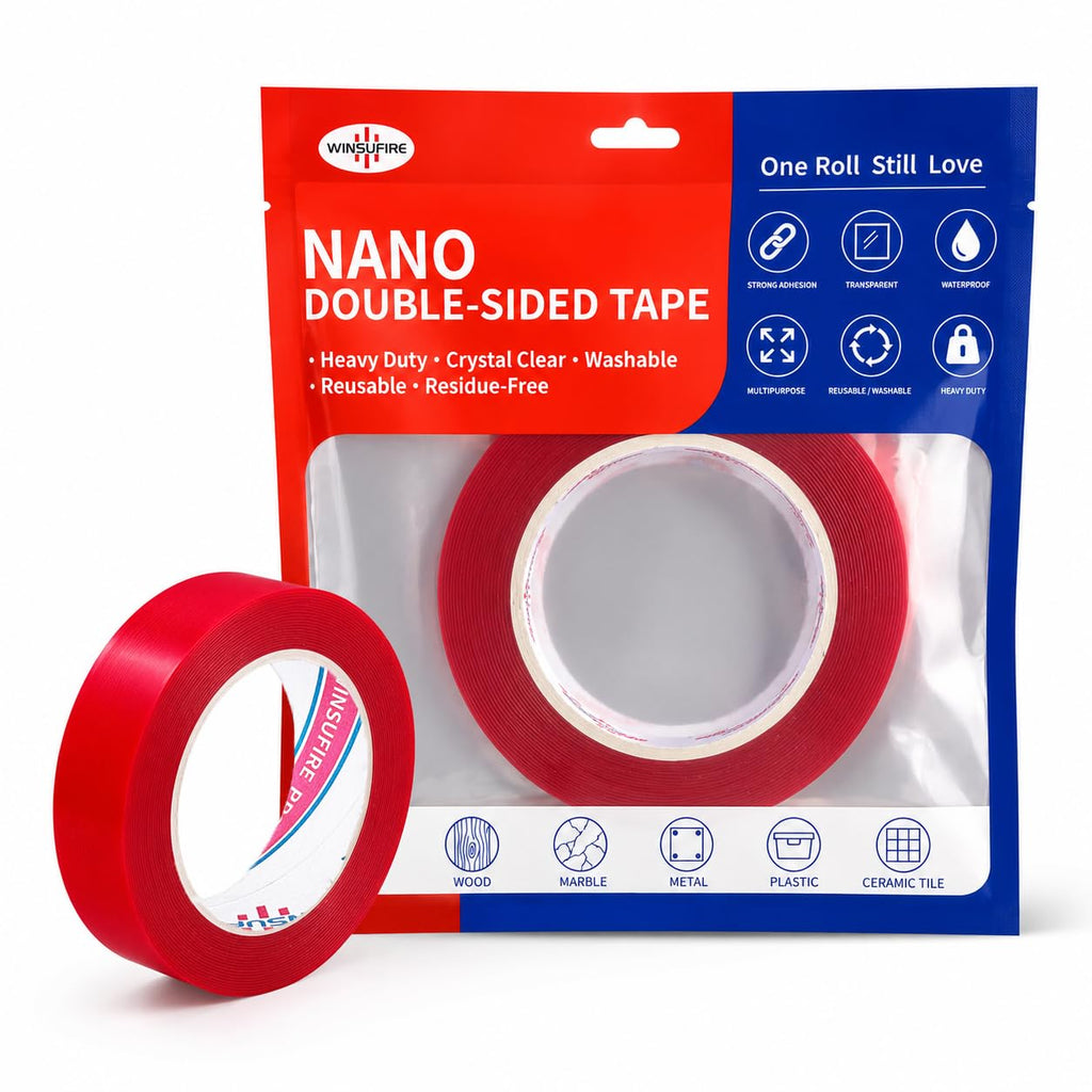 ClearNano Double Sided Tape High Viscosity 1 inch 20FT