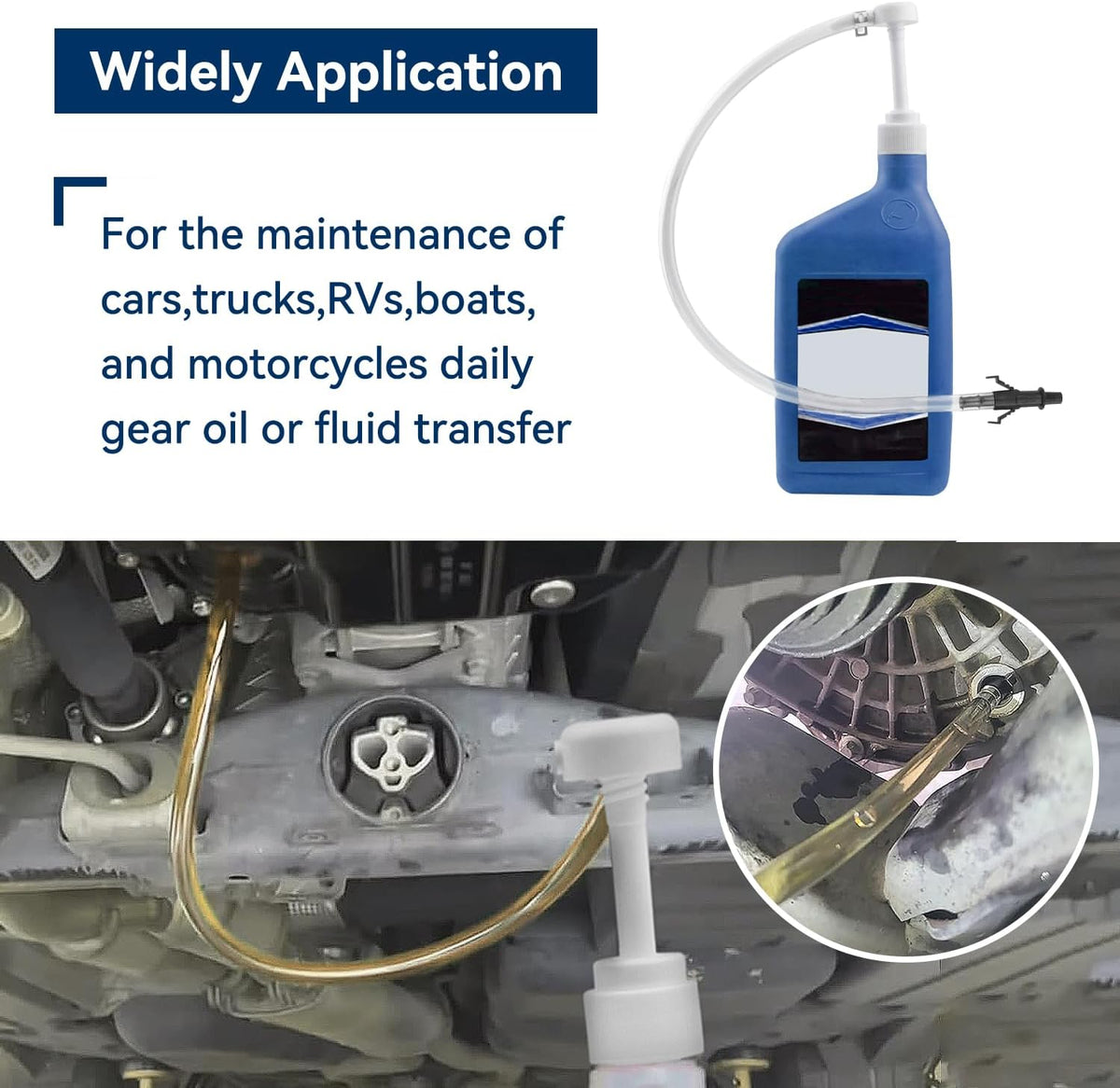 Fluid Pump for Transfer Gear Oil, Transmission Fluid & Differential Fluid