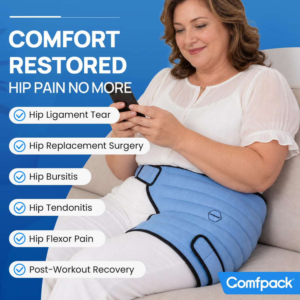 Hip Ice Pack Wrap After Surgery,2 Hours Long Lasting Cold Therapy
